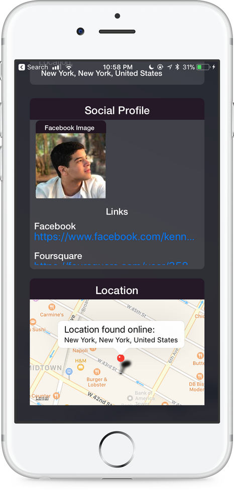 Scrolled down - map section